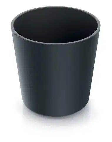Prosperplast Květináč NURBI ROUNDED antracit, varianta 25 cm