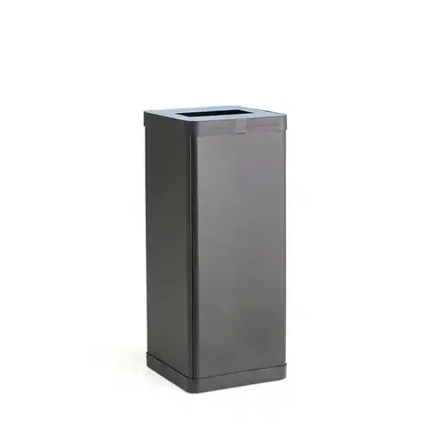 Odpadkový koš ESTHER, 50 l, černá/modrá