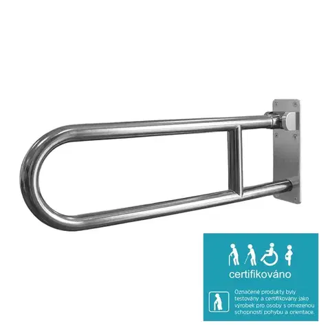Mereo Madlo sklopné, nerez, 80 cm KD9060