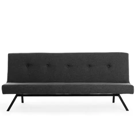 Trojmístná rozkládací pohovka Zola - Dark Grey
