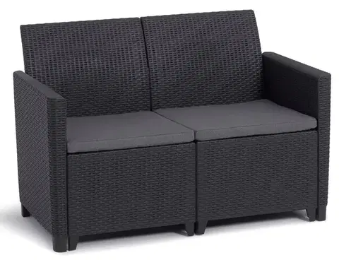 KETER Zahradní pohovka CLARA 2 seater | grafit