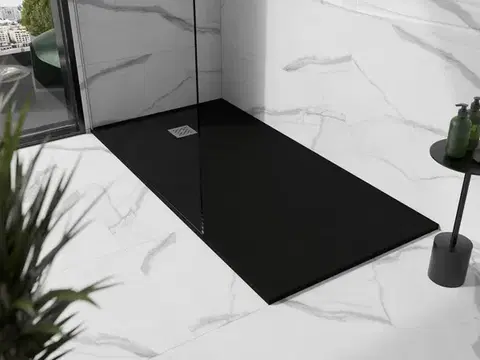 MEXEN Stone+ sprchová vanička obdélníková 160x90, černá 44709016