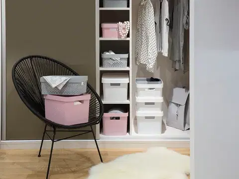 CURVER Úložný box INFINITY 11l s víkem | šedá