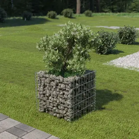 Gabionový vyvýšený záhon pozinkovaná ocel Dekorhome