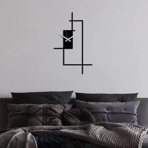 Dekorativní kovové nástěnné hodiny Corner