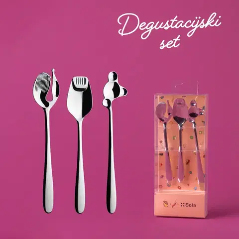 Degustační příbor set 3 ks - Alpha - 116538