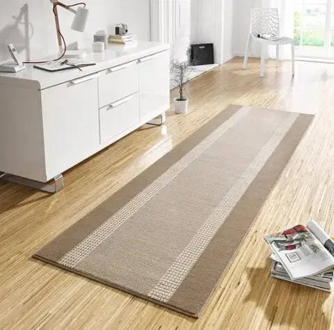 Hanse Home, Běhoun Basic 102498, 80x450, béžová, chodba / předsíň
