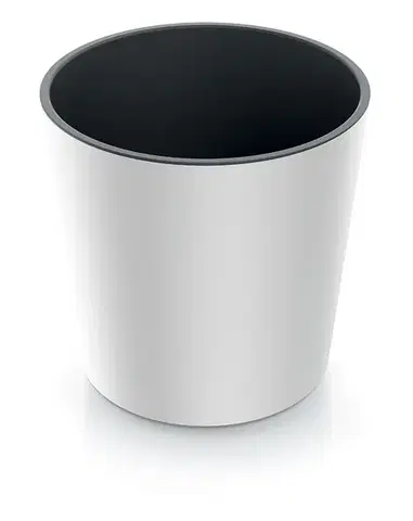 Prosperplast Květináč NURBI ROUNDED bílý, varianta 25 cm
