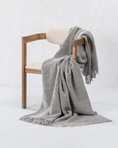 Pléd Boucle 140x200cm silver grey