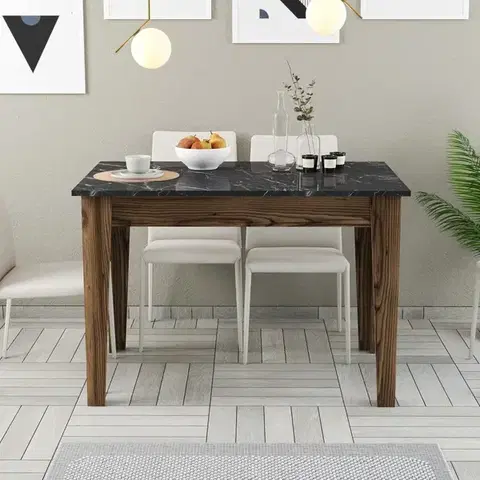 Kuchyňský stůl Kiev 509 - Walnut, Black