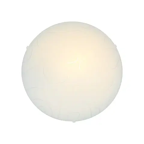 Stropní lampa Malibu z bílého skla