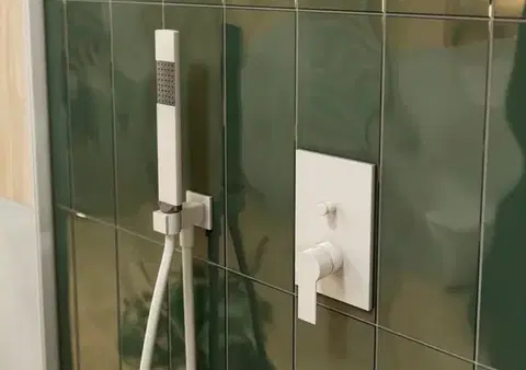 Podomítkový vývod SAT B-Way se sprchovým setem bílá matná SATBSPVSBWB SATBSPVSBWB