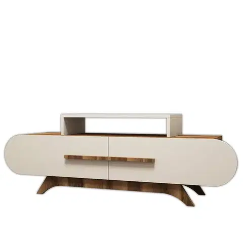 Televizní stolek Rose Walnut Cream