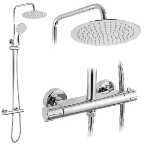 REA Sprchová sada bez výtoku s termostatem Lungo Chrome REA-P6735