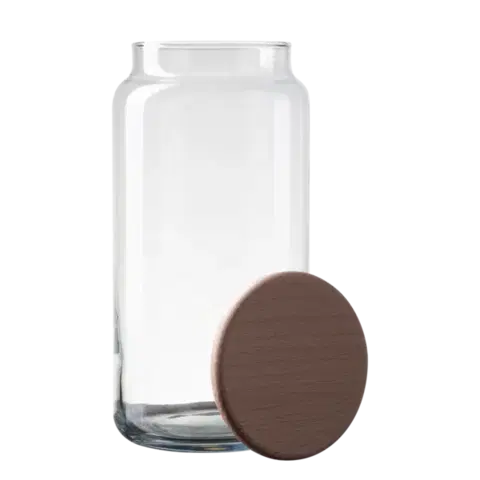 Skleněná nádoba s víkem 1,3 l — Basic Kitchen - 593767