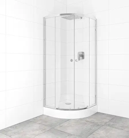 SAT Set sprchového koutu a vaničky, čtvrtkruh 80x80 cm Multi Basic SIKOBKMUS80CRT SIKOBKMUS80CRT