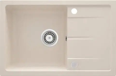 DEANTE Leda beige Granitový dřez s odkapávačem ZRD_5113