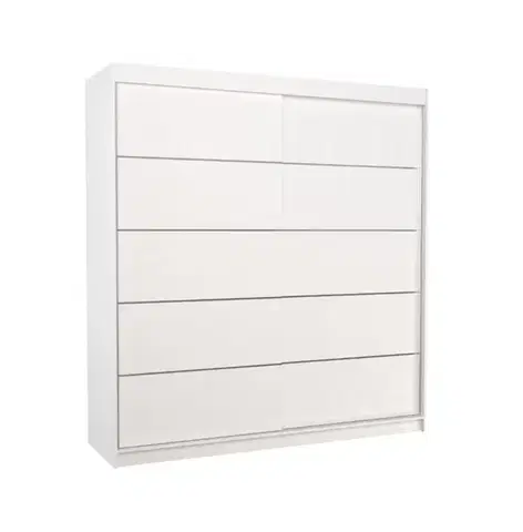 ArtAdrk Šatní skříň ESTEVA | bílá 200 cm