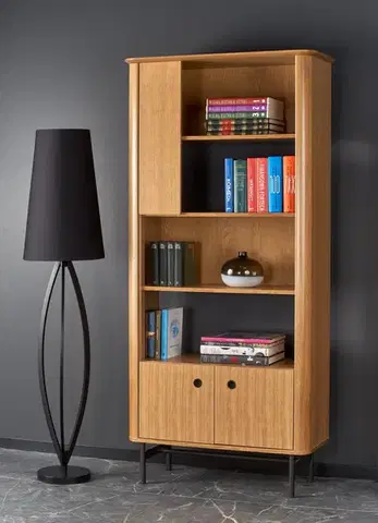 HALMAR Regál Smart REG-1 dub/černý