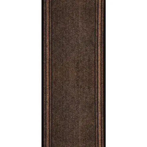 Spoltex, Protiskluzový běhoun na míru Rekord 811 hnědý, šíře 100 cm, hnědá, chodba / předsíň