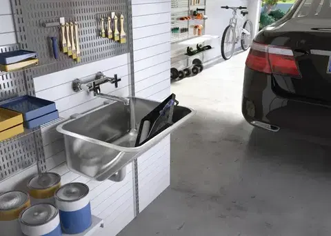 DEANTE Technický dřez, 1-bowl vestavný nebo nástěnný ZYK_0100