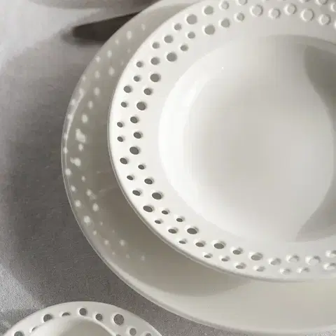 Talíř hluboký perforovaný 23 cm - Flow - 491172