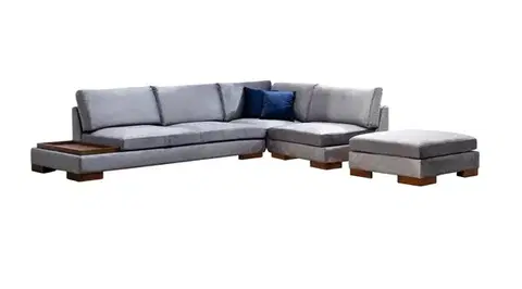 Rohová sedací souprava Tulip Corner Right With Pouf - Dark Grey