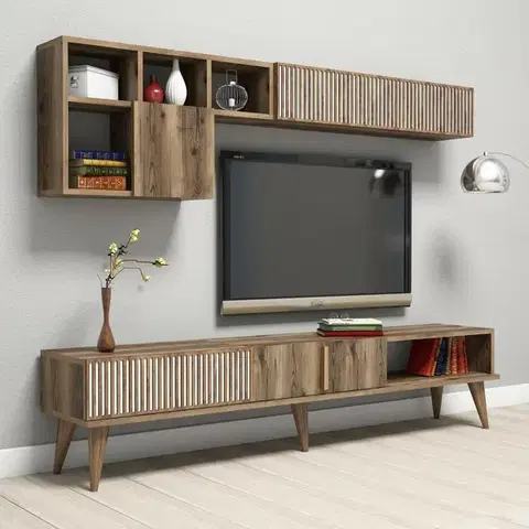 Televizní stěna Milan Walnut