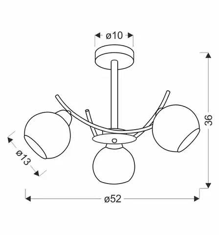 AMOS Chromová závěsná lampa 3x40W E27 bílé stínidlo