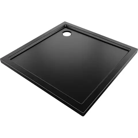 MEXEN Flow Sprchová vanička čtvercová slim 90 x 90, černá mat 46S709090