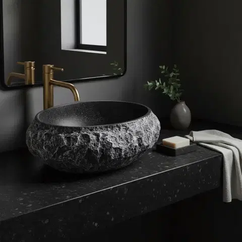 REA Umyvadlo na desku Mika Gabro Black REA-U0634