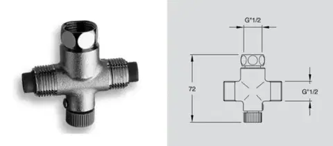 SILFRA Regulátor teploty vody pro stojánkové ventily 1/2" AT95051
