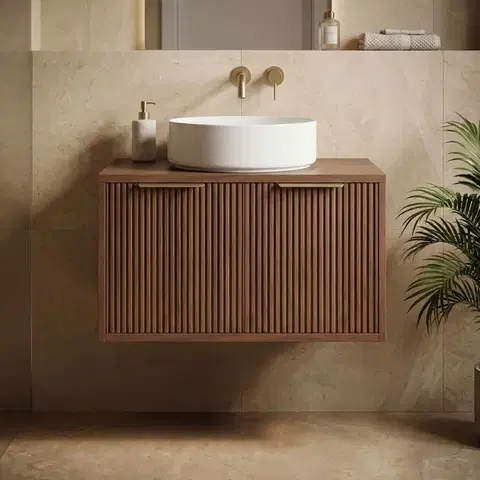 REA Koupelnová skříňka pod umyvadlo Core 60cm Brown REA-M0411