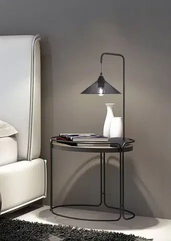 Stolní lampa kovová černá Kiruna Ledea