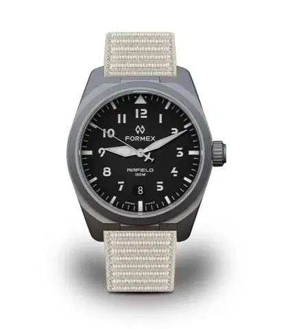 Formex AirField Automatic Jet Black Sand Nylon-Velcro 0661.1.6526.899