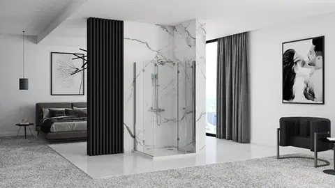 REA/S Skládací sprchový kout FOLD N2 80x120 KPL-07453