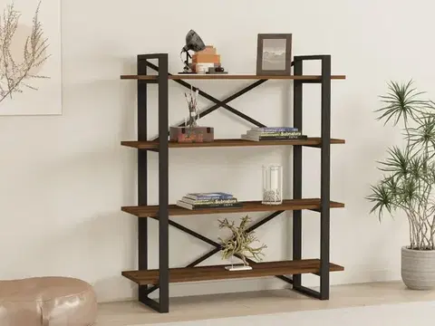 Knihovna Makro - Walnut