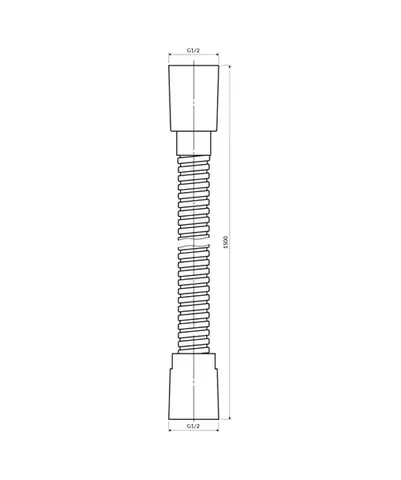 OMNIRES Sprchová hadice, 150 cm zlatá /GL/ 023-XGL