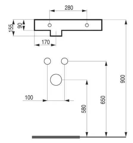 HOPA Umývátko PICCOLO GRANDE 45 x 26 x 15,5  Umývátko provedení Levé umývátko OLKLT5117L
