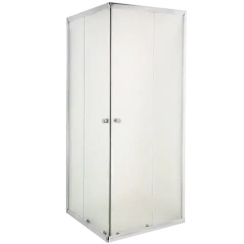 INVENA Sprchový kout čtverec PARLA, profil: chrom, sklo frosted 80x80 AK-48-181-O