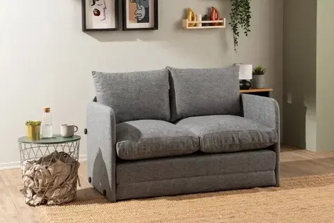 Dvoumístná rozkládací pohovka Saga 2-Seater - Light Grey