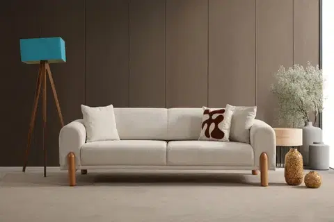 Trojmístná rozkládací pohovka Lyke 3 Seater - Cream