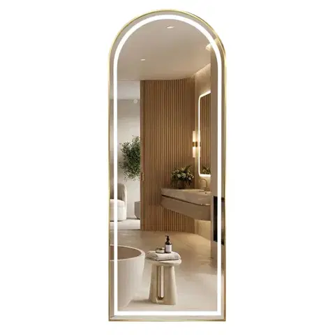 REA Zrcadlo LED Orbit 50x160cm Brush Gold HOM-07053