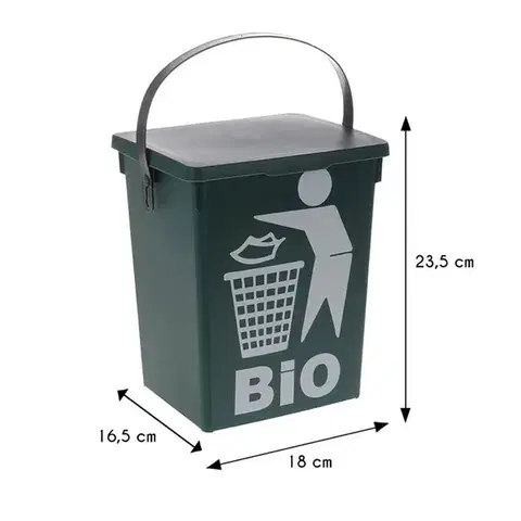 Excellent Houseware Odpadkový koš Bio 5L