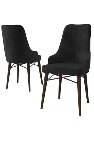 Sada židlí (2 kusy) Neta - Black, Brown