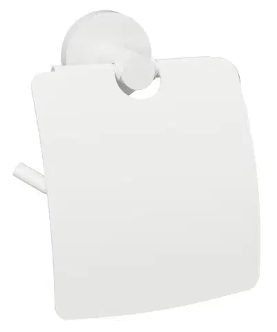 SAPHO X-ROUND WHITE držák toaletního papíru s krytem, bílá mat XR732W