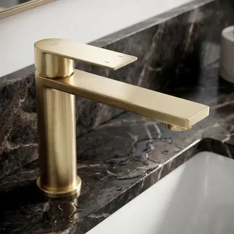 REA Umyvadlová baterie Hunter Brush Gold Low REA-B6691
