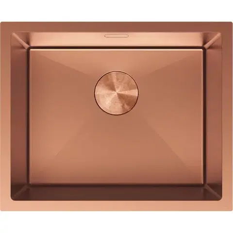 MEXEN Trixo ocelový dřez 1-bowl 540 x 440 mm, měď 6414541000-65