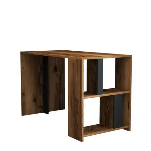 Psací stůl Lima - Walnut, Anthracite