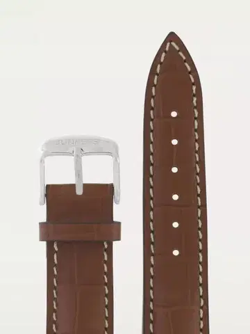 Kožený řemínek Junkers 20mm - světle hnědý/croco